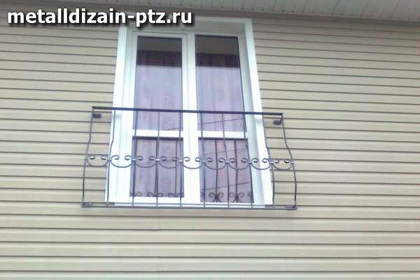 Французский балкон вариант эконом стоимость от 4000 рублей погонный метр